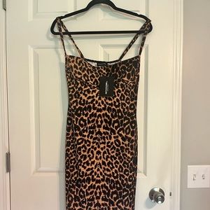 Pretty Little Thing Cheetah Print Dress Size 8